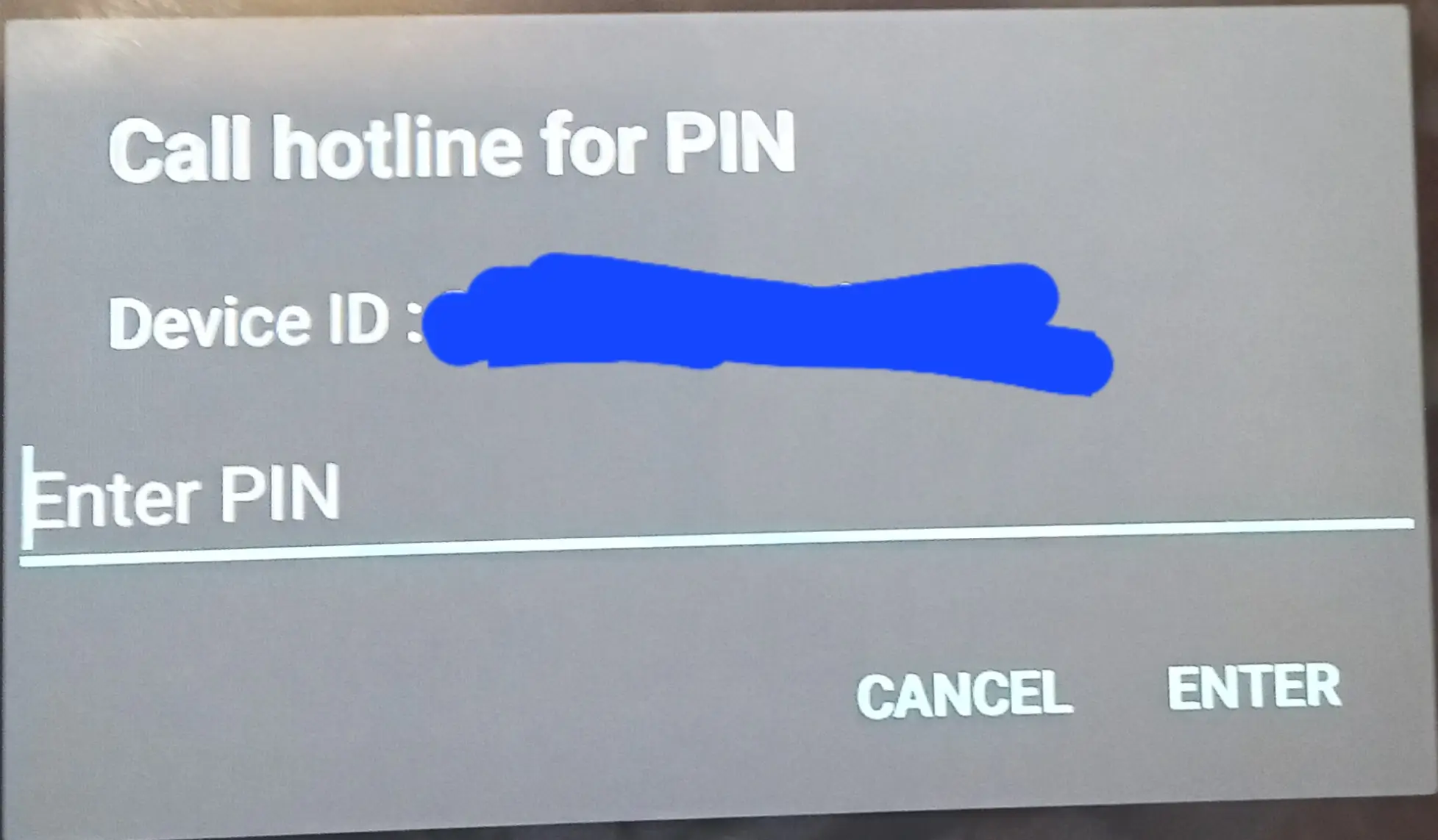 PIN Screen